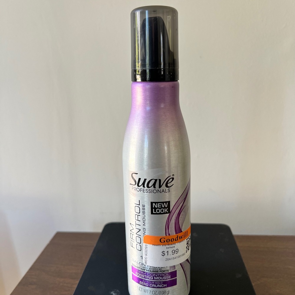 Suave Professionals Firm Control Boosting Mousse 24-Hour Hold‎ 7oz Alcohol-Free